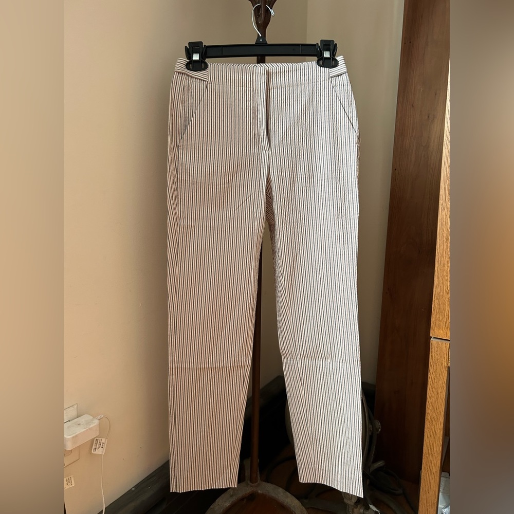 Peserico made in Italy seersucker high waist pants size xs/0